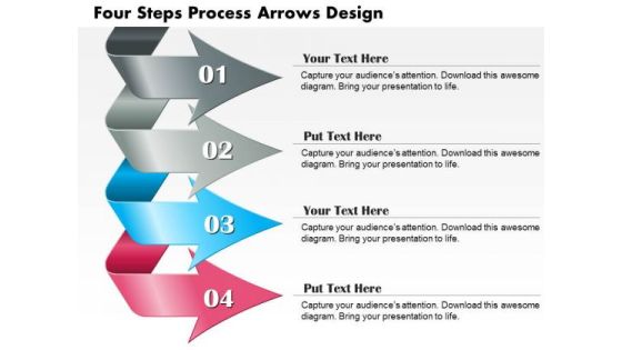 Business Diagram Four Steps Process Arrows Design Presentation Template Business Diagram Four Steps Process Arrows Design Presentation Template