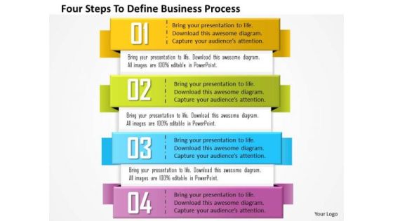 Business Diagram Four Steps To Define Business Process Presentation Template Business Diagram Four Steps To Define Business Process Presentation Template