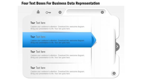 Business Diagram Four Text Boxes For Business Data Representation Presentation Template Business Diagram Four Text Boxes For Business Data Representation Presentation Template