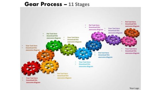 Business Diagram Gears Process 11 Stages Strategic Management Business Diagram Gears Process 11 Stages Strategic Management