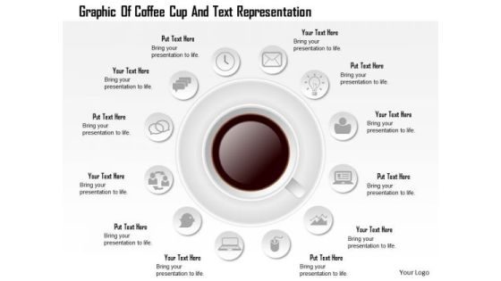 Business Diagram Graphic Of Coffee Cup And Text Representation Presentation Template Business Diagram Graphic Of Coffee Cup And Text Representation Presentation Template
