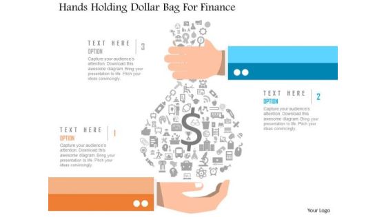 Business Diagram Hands Holding Dollar Bag For Finance Presentation Template Business Diagram Hands Holding Dollar Bag For Finance Presentation Template