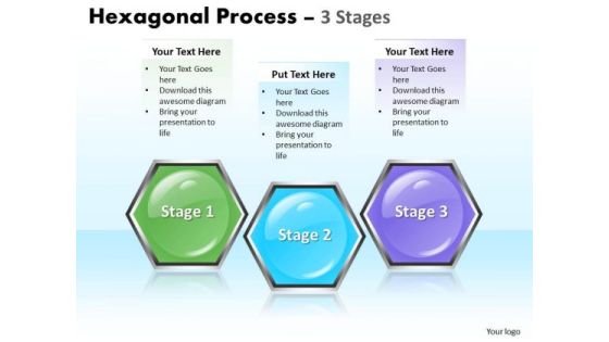 Business Diagram Hexagonal Process 3 Stages Sales Diagram Business Diagram Hexagonal Process 3 Stages Sales Diagram