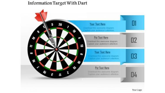 Business Diagram Information Target With Dart Presentation Template Business Diagram Information Target With Dart Presentation Template