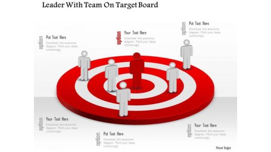 Business Diagram Leader With Team On Target Board Presentation Template Business Diagram Leader With Team On Target Board Presentation Template