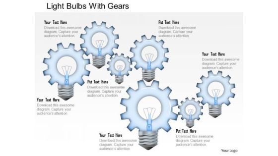 Business Diagram Light Bulbs With Gears Presentation Template Business Diagram Light Bulbs With Gears Presentation Template