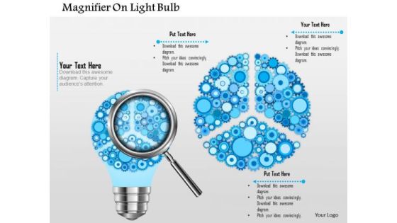 Business Diagram Magnifier On Light Bulb Presentation Template Business Diagram Magnifier On Light Bulb Presentation Template