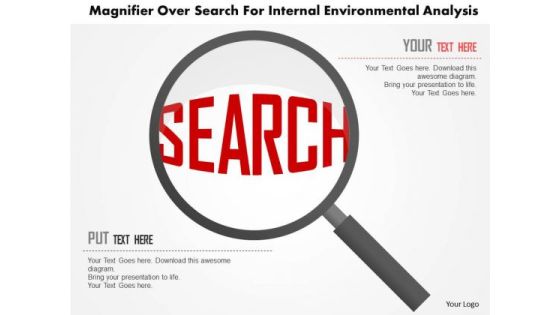 Business Diagram Magnifier Over Search For Internal Environmental Analysis Presentation Template Business Diagram Magnifier Over Search For Internal Environmental Analysis Presentation Template