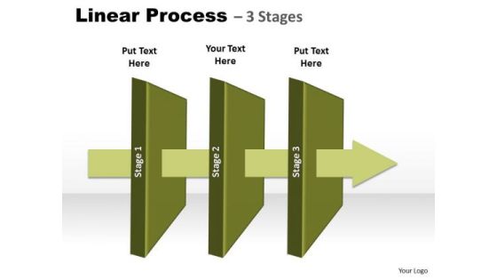 Business Diagram Management Linear Process 3 Stages Marketing Diagram