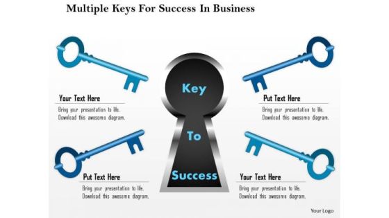 Business Diagram Multiple Keys For Success In Business Presentation Template Business Diagram Multiple Keys For Success In Business Presentation Template