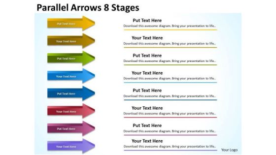 Business Diagram Parallel Arrows 8 Stages Mba Models And Frameworks Business Diagram Parallel Arrows 8 Stages Mba Models And Frameworks