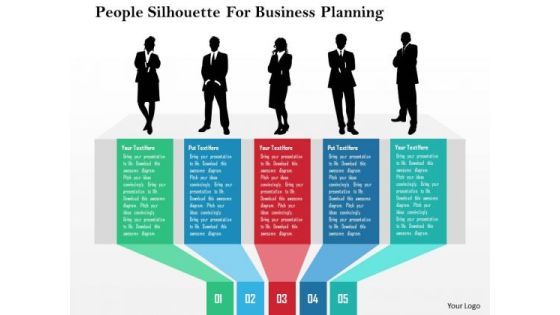 Business Diagram People Silhouette For Business Planning Presentation Template Business Diagram People Silhouette For Business Planning Presentation Template