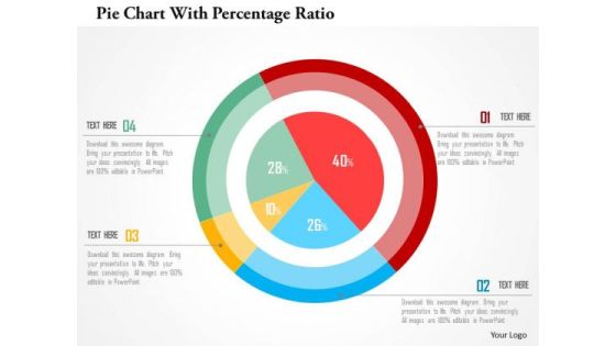 Business Diagram Pie Chart With Percentage Ratio Presentation Template Business Diagram Pie Chart With Percentage Ratio Presentation Template