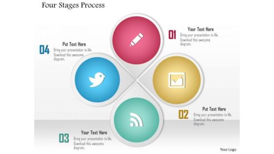 Business Diagram Process Four Stages Process Presentation Template