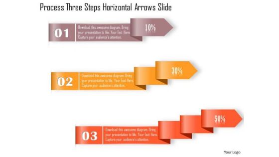 Business Diagram Process Three Steps Horizontal Arrows Slide Presentation Template Business Diagram Process Three Steps Horizontal Arrows Slide Presentation Template