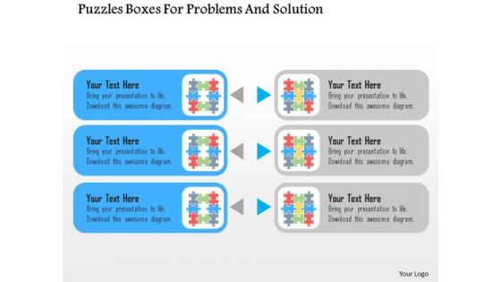 Business Diagram Puzzles Boxes For Problems And Solution Presentation Template Business Diagram Puzzles Boxes For Problems And Solution Presentation Template