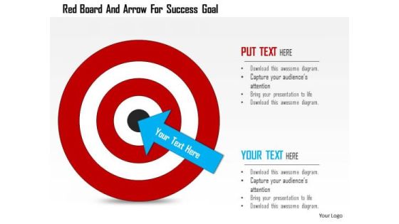 Business Diagram Red Board And Arrow For Success Goal Presentation Template Business Diagram Red Board And Arrow For Success Goal Presentation Template