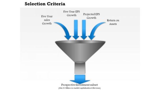 Business Diagram Selection Criteria PowerPoint Ppt Presentation
