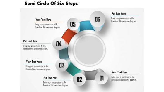 Business Diagram Semi Circle Of Six Steps Process Presentation Template Business Diagram Semi Circle Of Six Steps Process Presentation Template