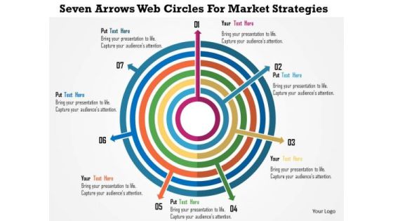 Business Diagram Seven Arrows Web Circles For Market Strategies Presentation Template Business Diagram Seven Arrows Web Circles For Market Strategies Presentation Template