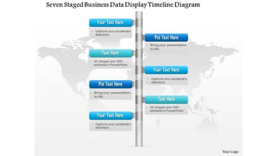 Business Diagram Seven Staged Business Data Display Timeline Diagram Presentation Template Business Diagram Seven Staged Business Data Display Timeline Diagram Presentation Template
