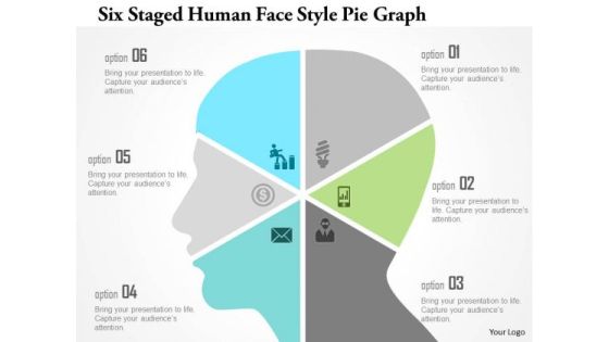 Business Diagram Six Staged Human Face Style Pie Graph Presentation Template Business Diagram Six Staged Human Face Style Pie Graph Presentation Template