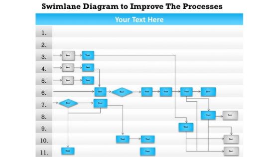 Business Diagram Swimlane Diagram To Improve The Processes Presentation Template Business Diagram Swimlane Diagram To Improve The Processes Presentation Template