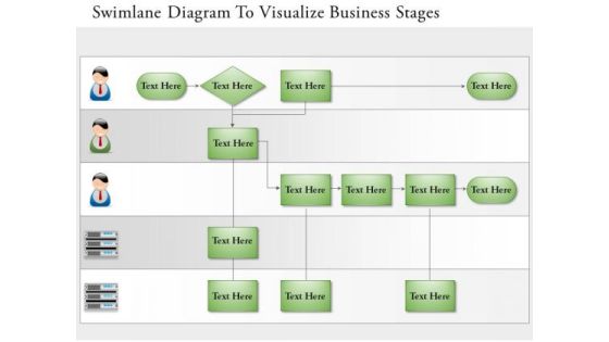 Business Diagram Swimlane Diagram To Visualize Business Stages Presentation Template Business Diagram Swimlane Diagram To Visualize Business Stages Presentation Template