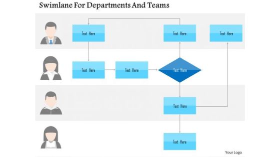 Business Diagram Swimlane For Departments And Teams Presentation Template Business Diagram Swimlane For Departments And Teams Presentation Template