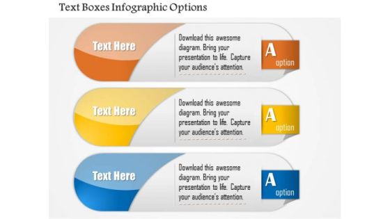 Business Diagram Text Boxes Infographic Options Presentation Template Business Diagram Text Boxes Infographic Options Presentation Template