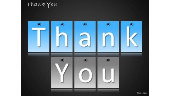 Business Diagram Thank You Stylish Page Marketing Diagram
