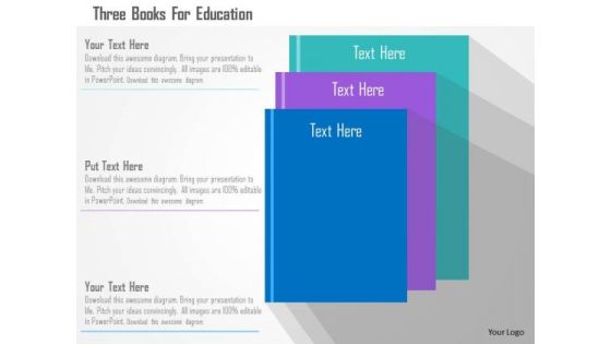 Business Diagram Three Books For Education Presentation Template Business Diagram Three Books For Education Presentation Template