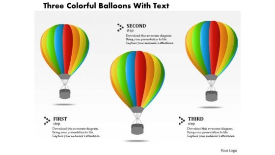 Business Diagram Three Colorful Balloons With Text PowerPoint Template Business Diagram Three Colorful Balloons With Text PowerPoint Template