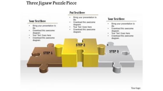 Business Diagram Three Jigsaw Puzzle Piece Presentation Template Business Diagram Three Jigsaw Puzzle Piece Presentation Template