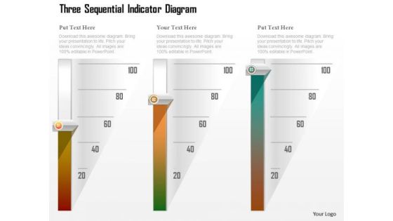 Business Diagram Three Sequential Indicator Diagram Presentation Template Business Diagram Three Sequential Indicator Diagram Presentation Template