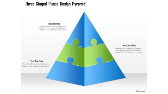 Business Diagram Three Staged Puzzle Design Pyramid Presentation Template Business Diagram Three Staged Puzzle Design Pyramid Presentation Template