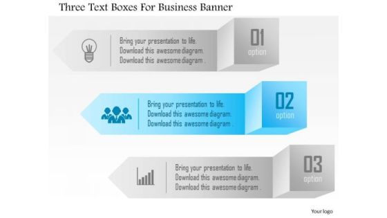 Business Diagram Three Text Boxes For Business Banner Presentation Template Business Diagram Three Text Boxes For Business Banner Presentation Template