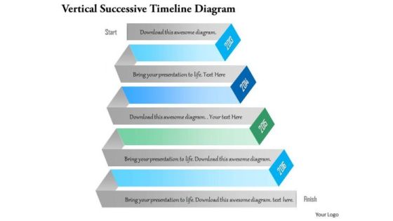Business Diagram Vertical Successive Timeline Diagram PowerPoint Template Business Diagram Vertical Successive Timeline Diagram PowerPoint Template
