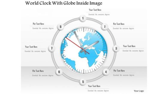 Business Diagram World Clock With Globe Inside Image Presentation Template Business Diagram World Clock With Globe Inside Image Presentation Template