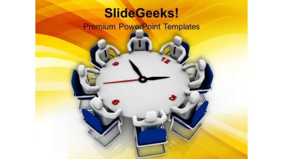 Business Discussion To Achieve Target PowerPoint Templates Ppt Backgrounds For Slides 0313