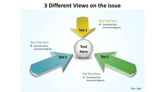 Business Finance Strategy Development 3 Different Views On The Issue Sales Diagram Business Finance Strategy Development 3 Different Views On The Issue Sales Diagram