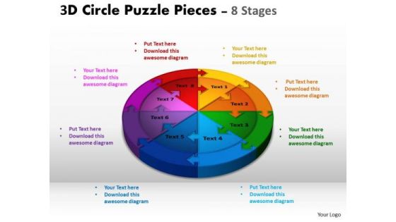Business Finance Strategy Development 3d Circle Puzzle Business Diagram Business Finance Strategy Development 3d Circle Puzzle Business Diagram