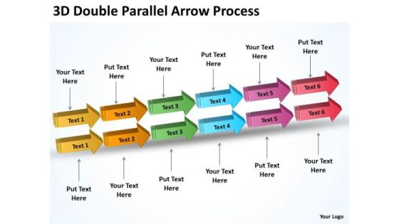 Business Finance Strategy Development 3d Double Parallel Arrow Process Consulting Diagram Business Finance Strategy Development 3d Double Parallel Arrow Process Consulting Diagram