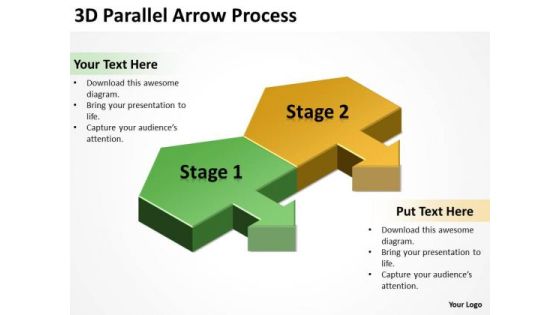 Business Finance Strategy Development 3d Parallel Arrow Process Strategy Diagram