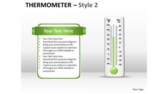 Business Finance Strategy Development Thermometer Style 2 Sales Diagram