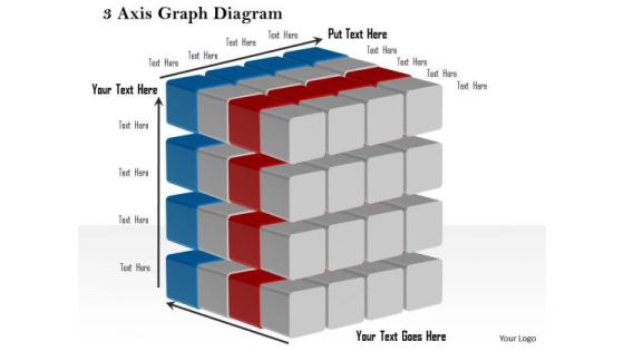 Business Framework 3 Axis Graph Diagram PowerPoint Presentation