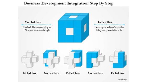 Business Framework Business Development Integration Step By Step PowerPoint Presentation