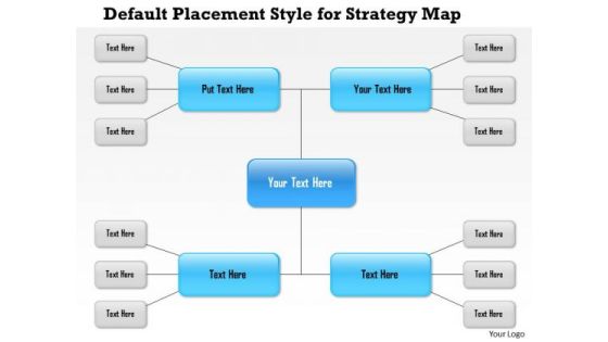 Business Framework Default Placement Style For Strategy Map PowerPoint Presentation