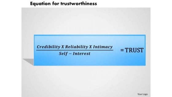 Business Framework Equation For Trustworthiness 2 PowerPoint Presentation Business Framework Equation For Trustworthiness 2 PowerPoint Presentation