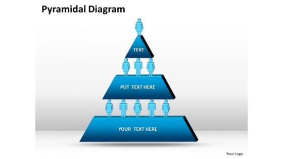 Business Framework Model 3 Staged Pyramidical Design Marketing Diagram